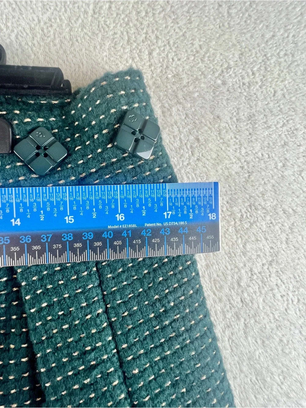 Classic Green Two-Piece Sleeveless Dress with Embellished Neckline